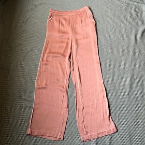 Peach silky pants